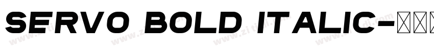 SERVO Bold Italic字体转换